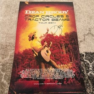 Signed Dean Brody Tour 2014 Poster